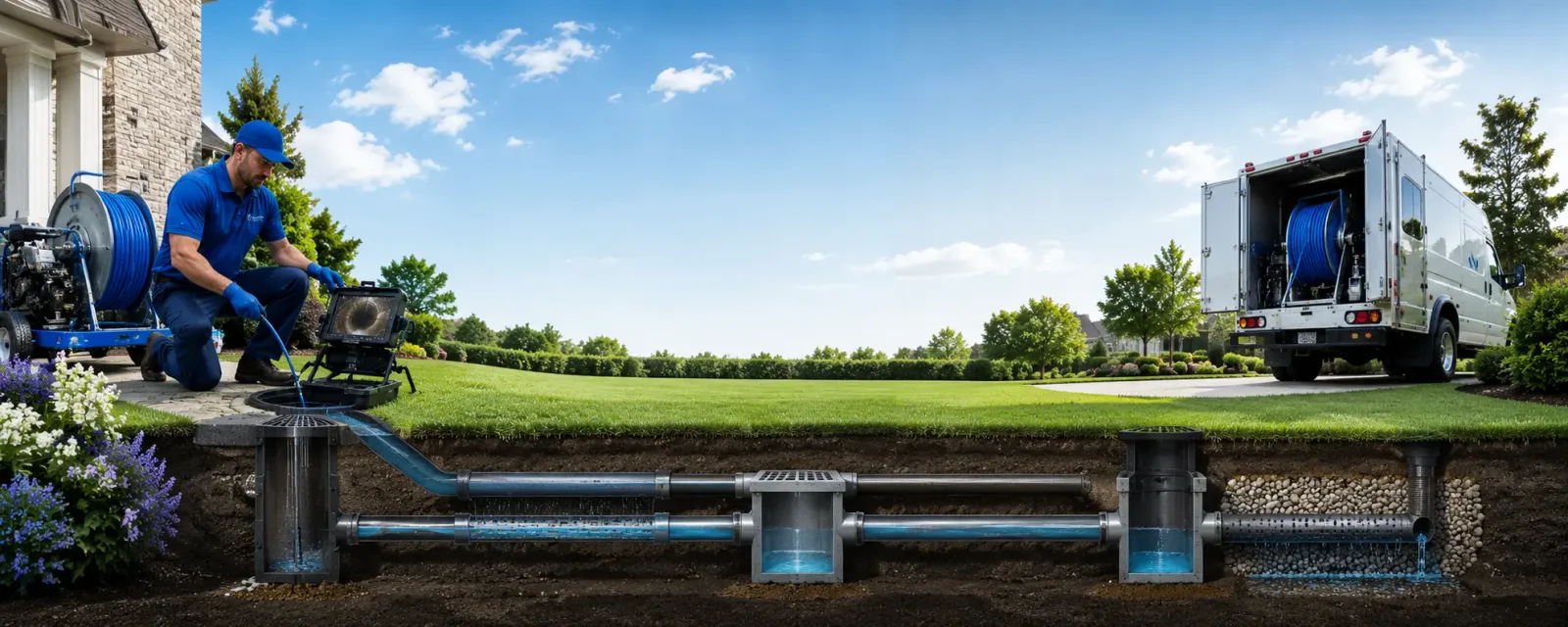 Outdoor drain cleaning information for Barnard, KS